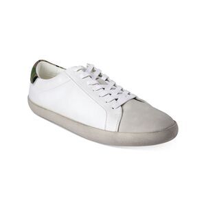 INC Mens White Mixed Media Padded Damon Round Toe Lace-Up Sneakers Shoes 8.5 M
